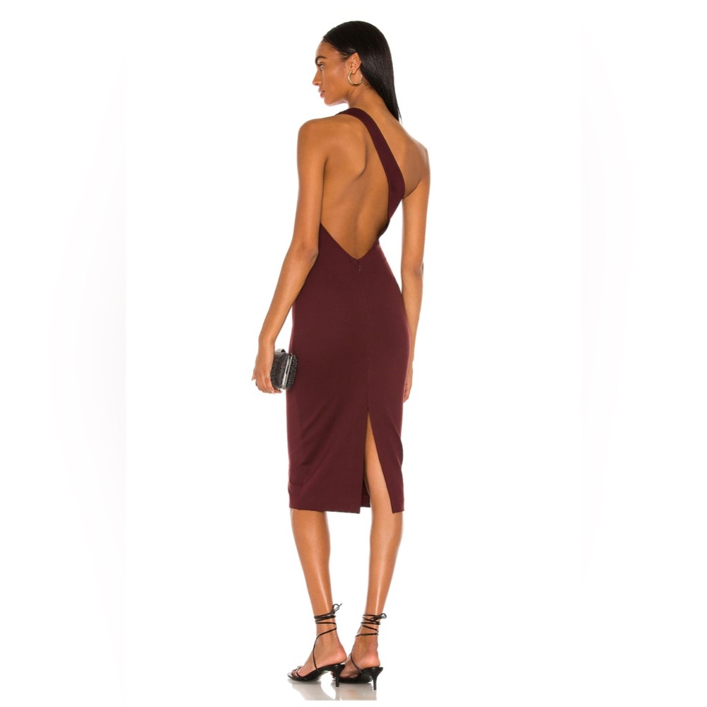 LPA Burgundy Midi Dress